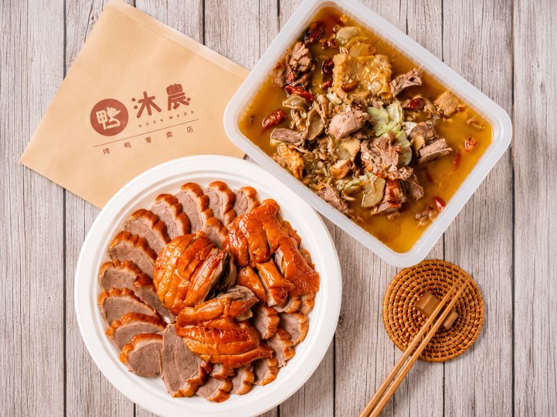 琥珀片鴨+麻油鴨架湯 (一鴨兩吃)